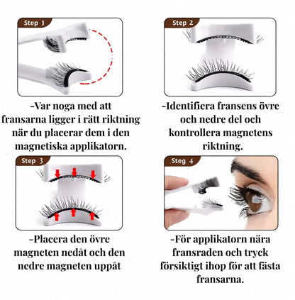 Magnetiska ögonfransar utan lim & utan krångel