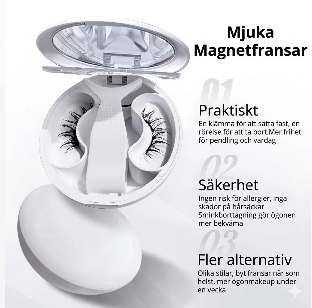 Magnetiska ögonfransar utan lim & utan krångel